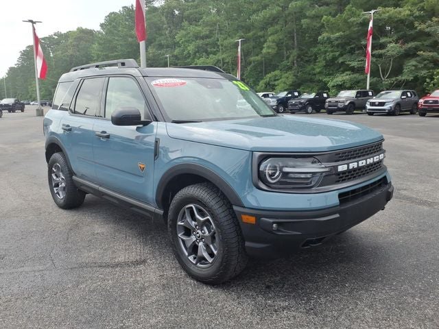 2023 Ford Bronco Sport Badlands in Area 51 — front three-quarter view