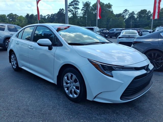 2026 Toyota Corolla LE in Ice — front three-quarter view