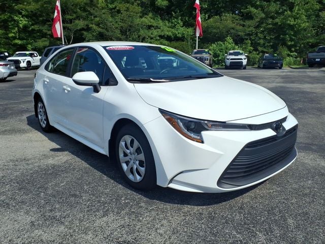 2026 Toyota Corolla LE in Ice — front three-quarter view