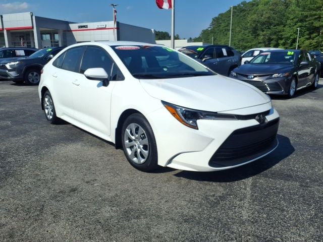 2026 Toyota Corolla LE in Ice — front three-quarter view