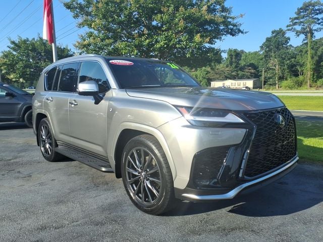 2026 Lexus LX 600 F SPORT in Silver — front three-quarter view