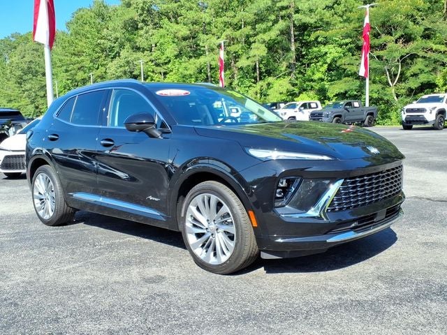 2024 Buick Envision Avenir in Ebony Twilight Metallic — front three-quarter view