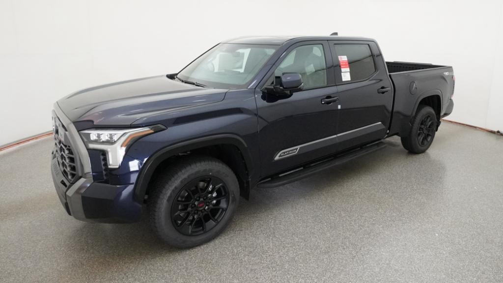 2026 Toyota Tundra Platinum in Blueprint — front three-quarter view
