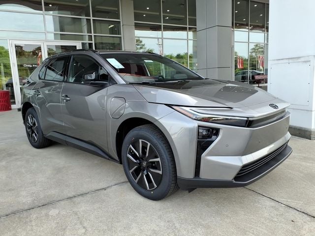 2026 Toyota bZ XLE in Heavy Metal — front three-quarter view