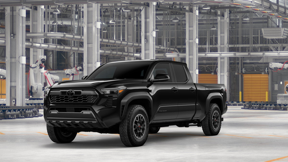 2026 Toyota Tacoma TRD Off-Road in Black — front three-quarter view