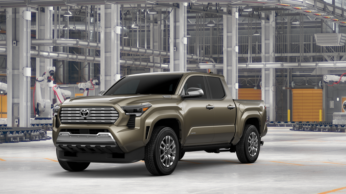 2026 Toyota Tacoma i-FORCE MAX Limited i-FORCE MAX in Bronze Oxide — front three-quarter view